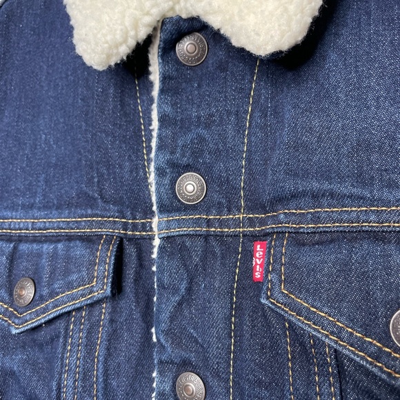 Levi’s | Sherpa Lined Trucker Jacket Men’s XS/Women’s S - Picture 3 of 11